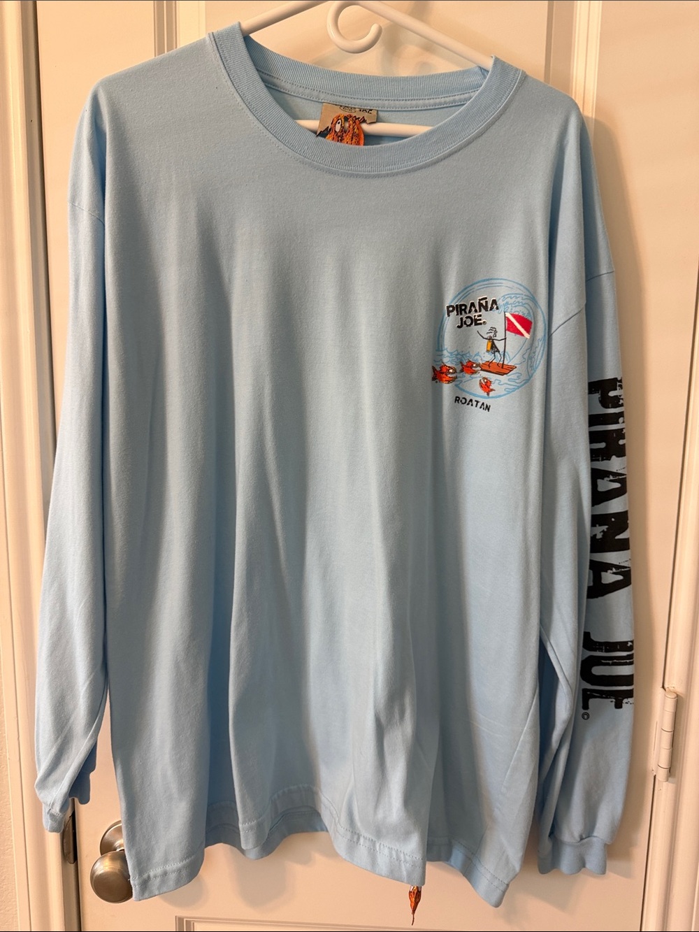 Pirana Joe Light Blue Long-Sleeve Tee